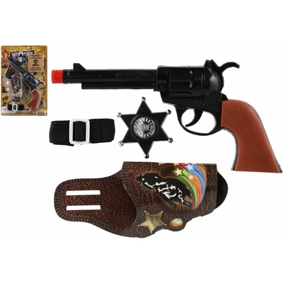 Teddies Pistole klapací s doplňky 22 cm