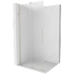 Mexen Velar плъзгаща душ стена Walk-in 90 x 200 cm, матирано 8 mm, матиран никел - 871-090-000-33-97 (871-090-000-33-97)