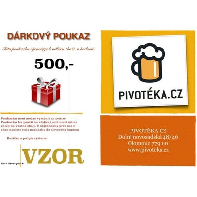 Dárkový poukaz 500,-