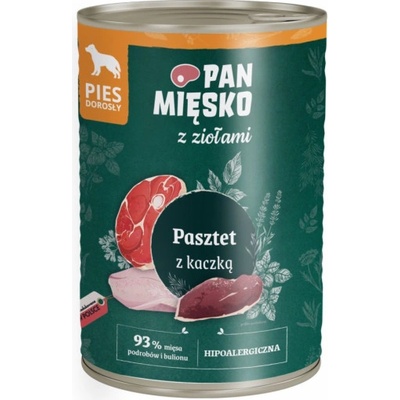 Pan Miesko Adult s bylinkami s kachnou 400 g