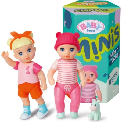Zapf Creation BABY born Minis sada bábik Mila a Vicky