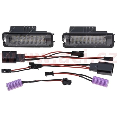 osvětlení SPZ LED (sada 2 ks) včetně odporů pro odstranění chyb. hlášek
