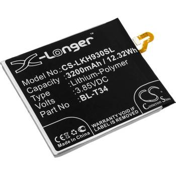 Cameron Sino Батерия за LG серии H930, V30, V35 и други, 3200 mAh, Li-Pol (CS-LKH930SL)