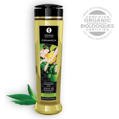 SHUNGA Mасажно олио Shunga Organica зелен чай 240 мл