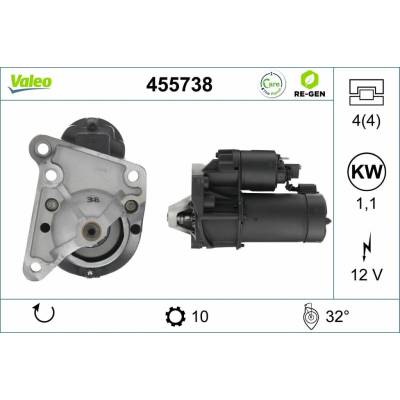 Štartér VALEO 455738 455738