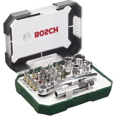 Bosch 26dílná súprava skrutkovacích bitov a račen 2607017322