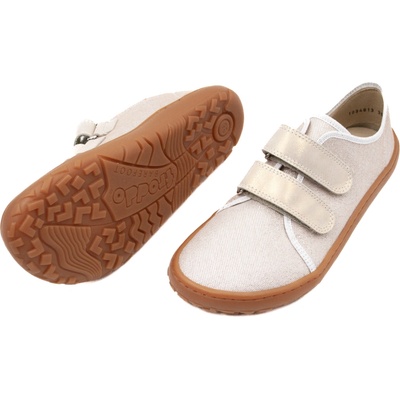 Froddo Canvas Barefoot plátenky Gold Shine zlaté
