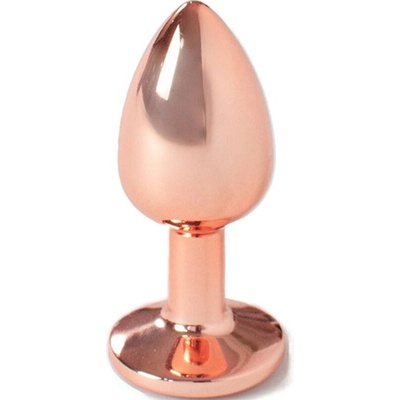 Secret Play Metal Butt Plug Rose Gold Small Size 7 Cm