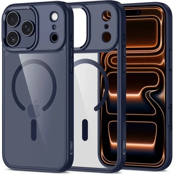 Tech-Protect Кейс Tech-Protect MagMat MagSafe за iPhone 17 Pro Max - прозрачен - тъмносин (5906302334278)