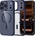 Tech-Protect Кейс Tech-Protect MagMat MagSafe за iPhone 17 Pro Max - прозрачен - тъмносин (5906302334278)