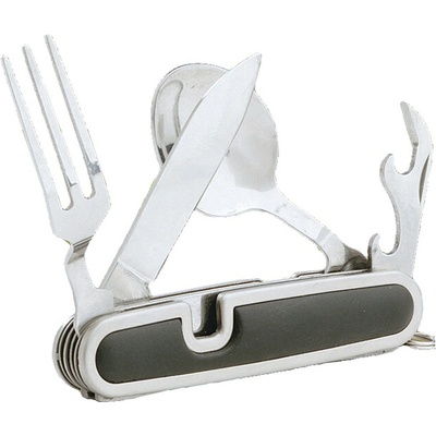 Coghlans Компактен сгъваем комплект прибори за хранене Coghlans Camper`s Knife (388252)