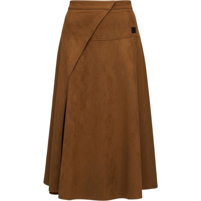 VDR Ruffled sukně brown