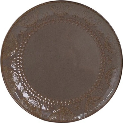 DOMOLETTI Talíř Brown arabic 26,6 cm hnědý