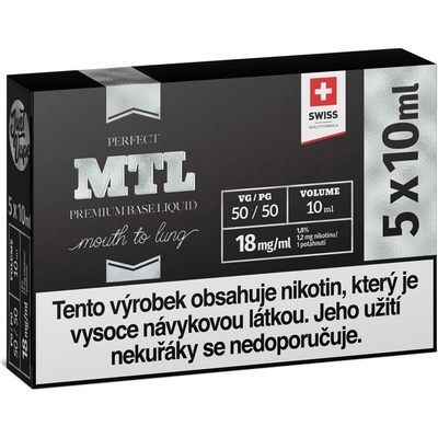 JustVape nikotinový booster MTL VG50/PG50 18mg 5x10ml – Zboží Mobilmania