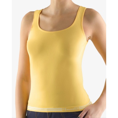Gina dámske tielko so širšími ramienkami Bamboo Cotton | 08987P - egrešová biela