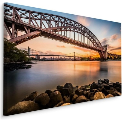 MyBestHome BOX Plátno Hell Gate Bridge, New York Varianta: 90x60