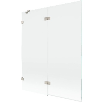 Mexen Lunar параван за вана, двукрилен, ляв, 140 x 150 см, прозрачен, матиран никел - 897-140-100-97-00-L (897-140-100-97-00-L)