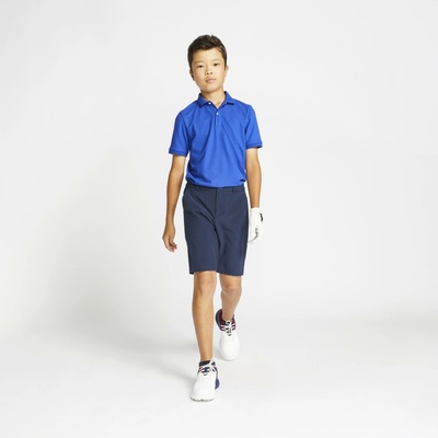 INESIS Detské golfové šortky MW500 tmavomodrá
