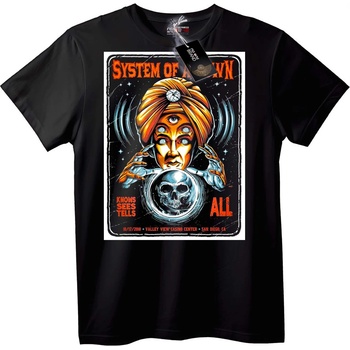 NOONEBRAND Тениска System of a Down Всевиждащо - XL, Black