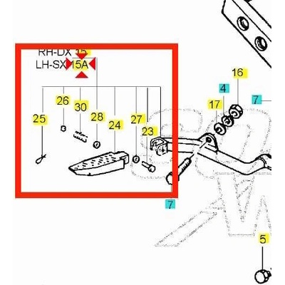 Piaggio Stupačka NRG - levá 296511