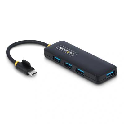 StarTech StarTech. com H5C4A-USB-HUB интерфейсен хъб USB 3.2 Gen 1 (3.1 Gen 1) Type-C 5000 Мбит/с Черен (H5C4A-USB-HUB)