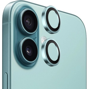 Blueo Протектор камера за iPhone 16 / iPhone 16 Plus - оригинален протектор за обектив с метална рамка - зелен