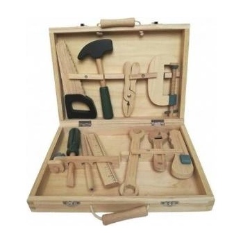Egmont Wooden tools for playing in a suitcase
