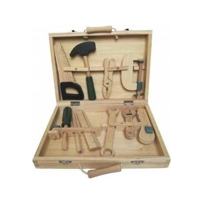 Egmont Wooden tools for playing in a suitcase