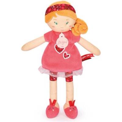 Doudou Jolijou LES PIPELLETTES 25 cm červená