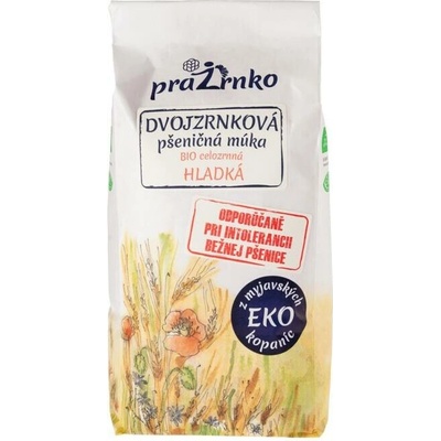 Prazrnko Dvouzrnková mouka celozrnná hladká BIO 1 kg