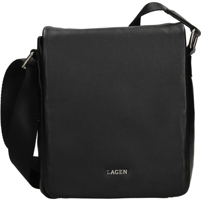 Lagen pánska kožená crossbody taška 15016 Blk