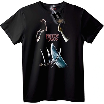 NOONEBRAND Тениска Freddy vs Jason Ужаси - M, White