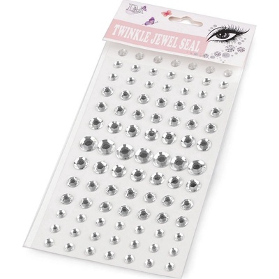 Prima-obchod Samolepicí kamínky Ø6-12 mm, barva 1 crystal
