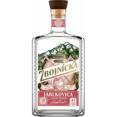 Zbojnícka Jablkovica 42% 0,7 l (čistá fľaša)