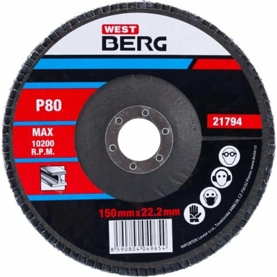 Westberg Kotouč lamelový 150 mm P80 21794