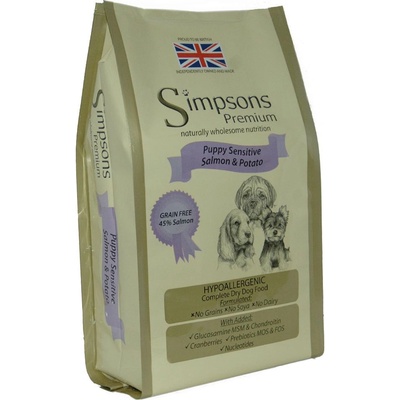 Simpsons Premium Puppy Sensitive losos & brambory 2 kg