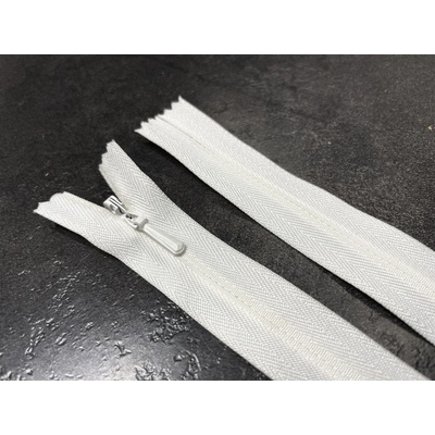 YKK zip 50 cm Off-white (Mléčno biela) (#1)