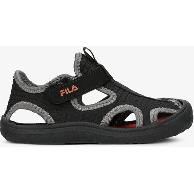 Fila sandále detské textilné čierne