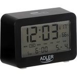Adler Будилник с часовник Adler AD 1196, USB, 2xaa, черен (AD 1196 black) Будилник