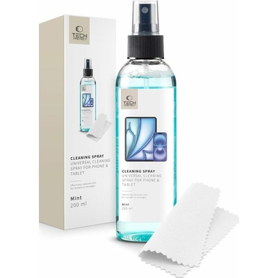 TECH-PROTECT ČISTIACI SPREJ NA TELEFÓN A TABLET EKO MÄTA 200 ml