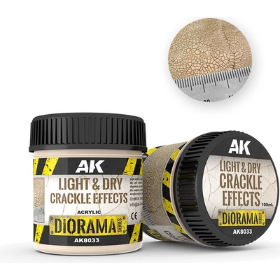 AK-Interactive Diorama AK8033 Light & Dry crackle effects Acrylic 100ml