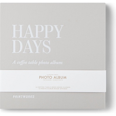 Fotoalbum HAPPY DAYS S, stříbrná, Printworks