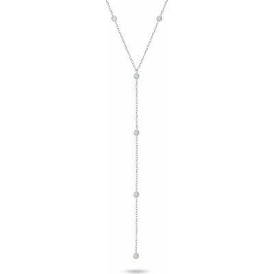 Brilio Silver Úchvatný stříbrný náhrdelník s řetízkovou ozdobou NCL210W – Hledejceny.cz