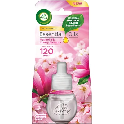 Air Wick Essential Oils Tekutá náplň do elektrického přístroje - Magnolie a květy třešní 19ml