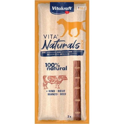 Vitakraft Maškrta pre psov Vita Naturals tyčinky hovädzie 2x 11 g