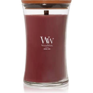 WoodWick Opulent Wood Rouge Oud ароматна свещ с дървен фитил 609.5 гр