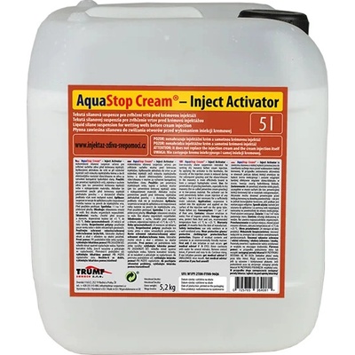 AquaStop Cream Inject activator 5l - aktivátor pro injektáž zdiva