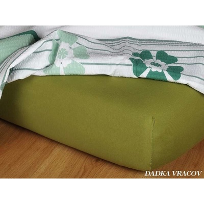 Dadka prostěradlo jersey olivové 60x120