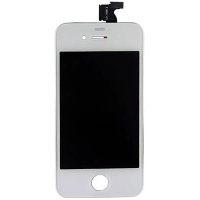 Apple (OEM) Стъкло и LCD екран за Apple iPhone 4, бяло (00809)