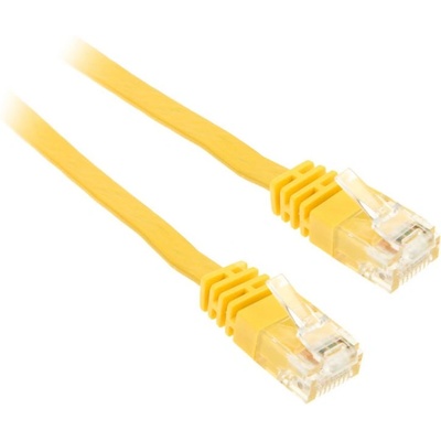 InLine 71601Y мрежов кабел Жълт 1 м Cat6 U/UTP (UTP) (71601Y)